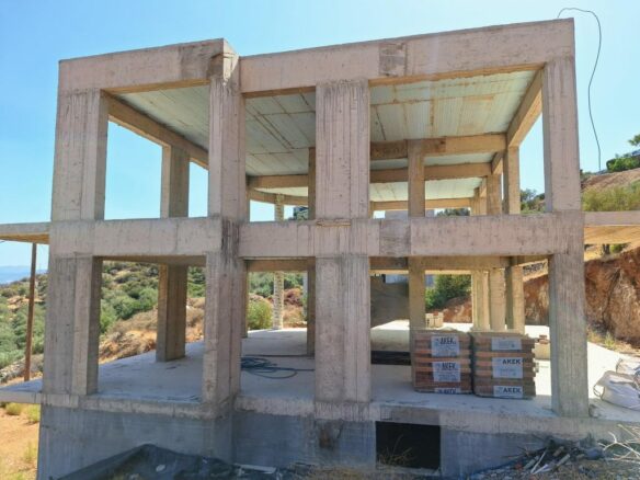 Unfinished 6-bedroom Villa With Pool And Panoramic Sea Views – Agios Nikolaos, Crete