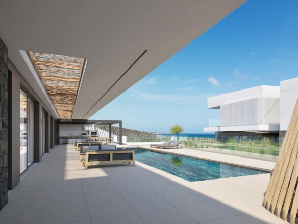 Ultra-modern Subterranean 5-bedroom Luxury Villa With Pool & Sea Views In Hersonissos, Crete