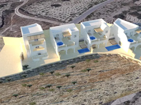 Land In Santorini, Greece