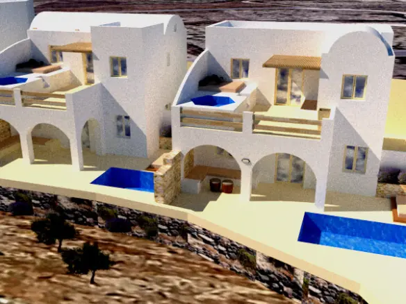 Land In Santorini, Greece