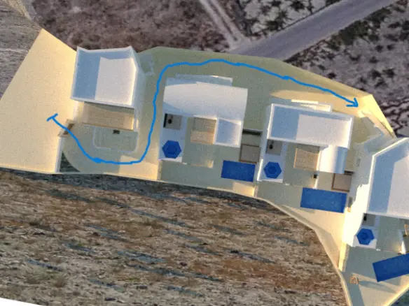Land In Santorini, Greece
