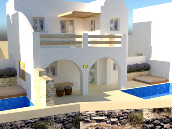 Land In Santorini, Greece