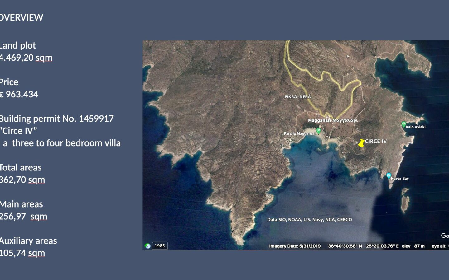4.469 Sqm Prime Land, Ios Island Greece | Permit Secured | Build Your Cycladic Dream