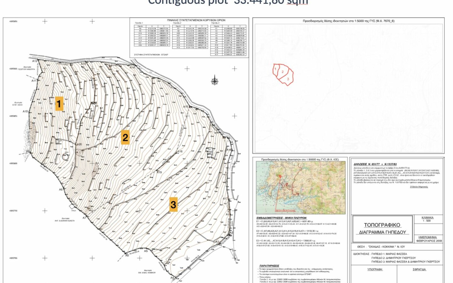 33.442 Sqm Prime Residential Development Land – Ios Island, Cyclades Greece