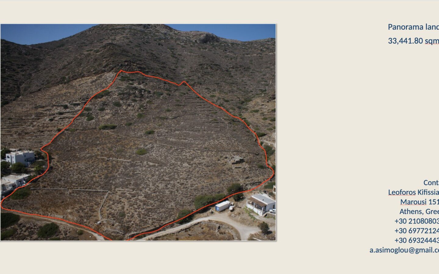 33.442 Sqm Prime Residential Development Land – Ios Island, Cyclades Greece