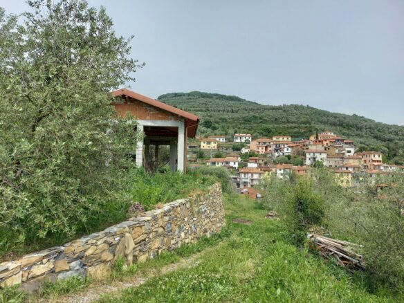 V22 Entroterra Di Imperia A Lucinasco Struttura In Cemento Armato E Terreno Con Uliveto
