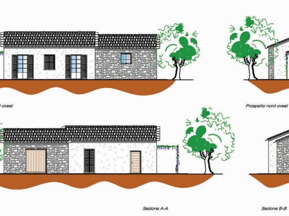 V22 Entroterra Di Imperia A Lucinasco Struttura In Cemento Armato E Terreno Con Uliveto