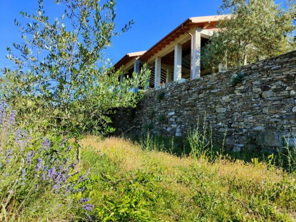 V22 Entroterra Di Imperia A Lucinasco Struttura In Cemento Armato E Terreno Con Uliveto