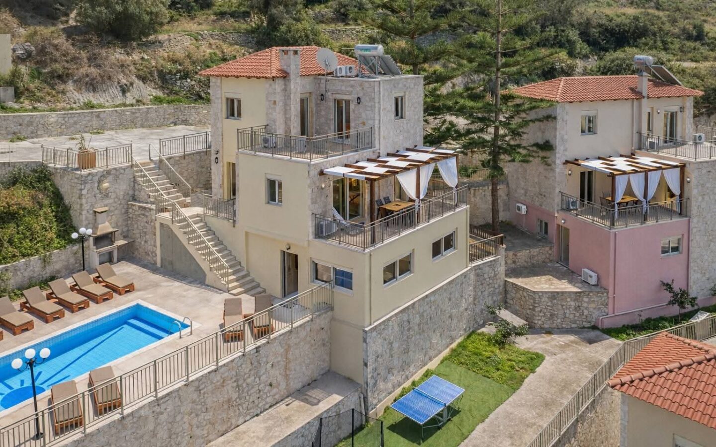 Maroulas – Rethymno Complex Of Three Independent Villas For Sale.