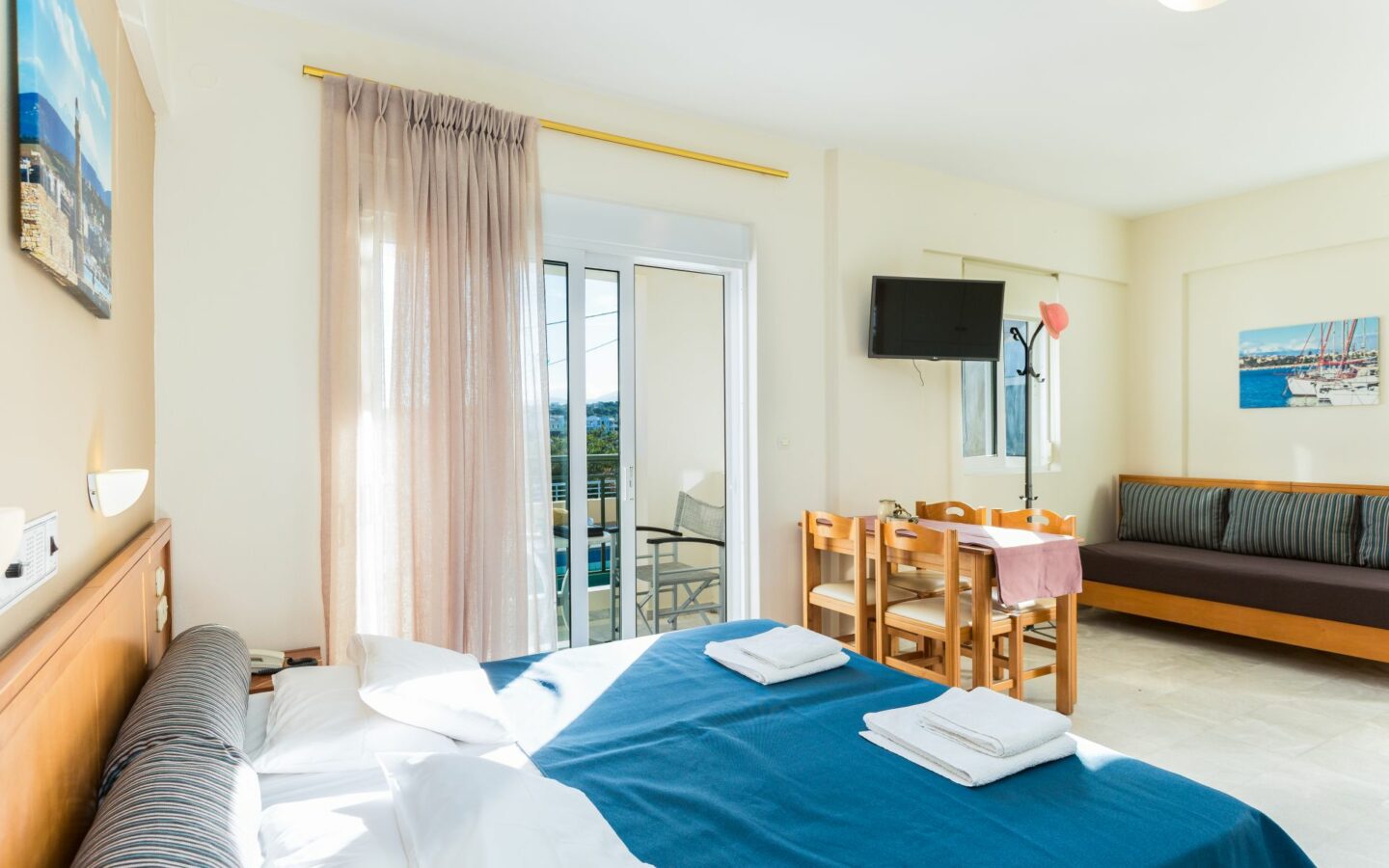 Tourist Complex Of Apartments Near Rethymno, North Crete.