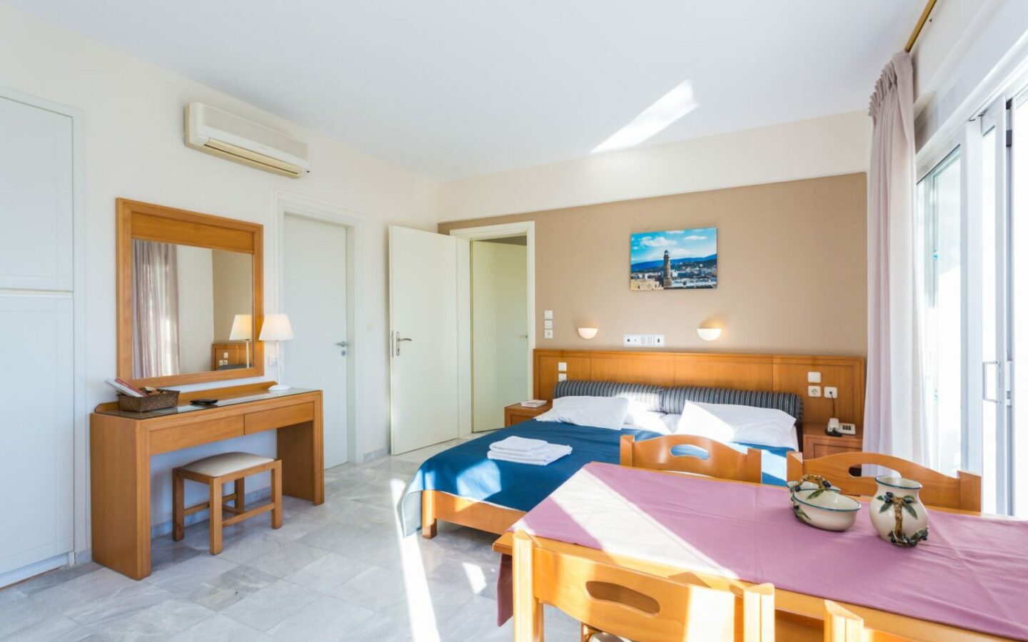 Tourist Complex Of Apartments Near Rethymno, North Crete.
