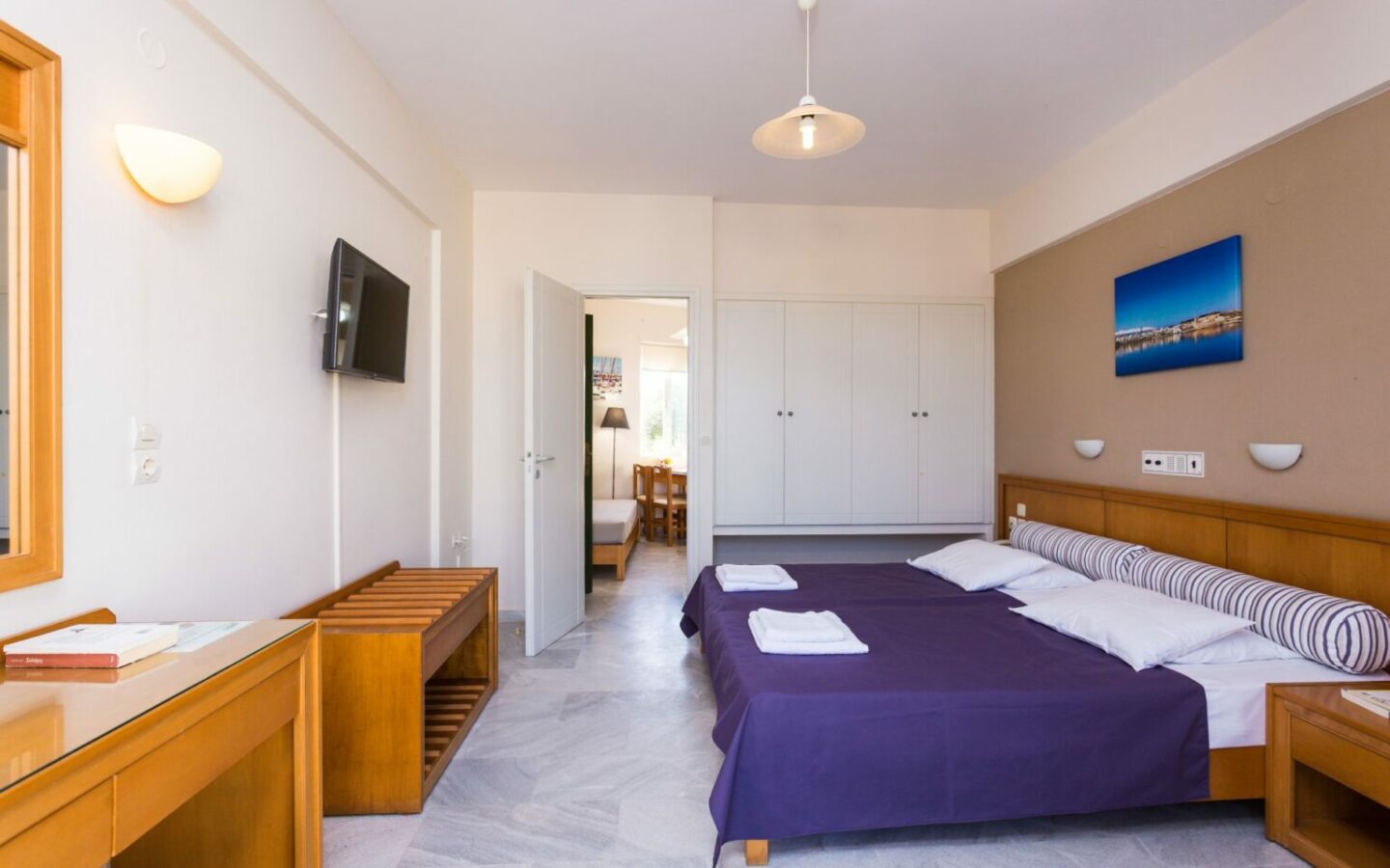 Tourist Complex Of Apartments Near Rethymno, North Crete.