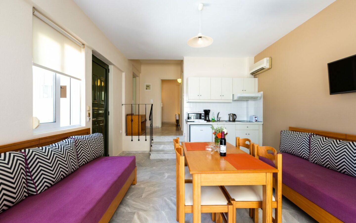 Tourist Complex Of Apartments Near Rethymno, North Crete.
