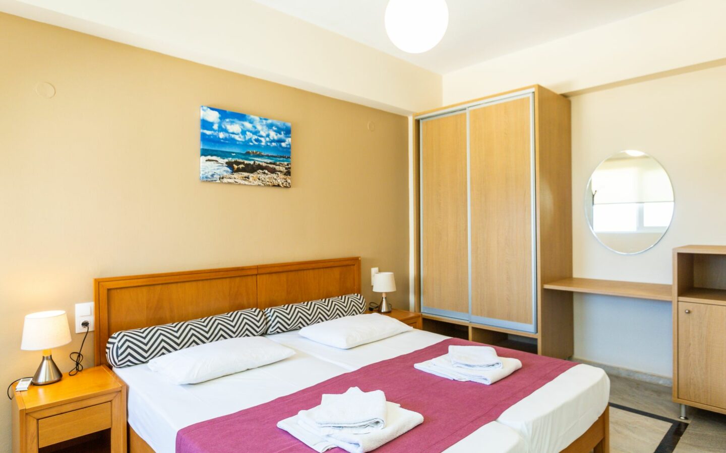 Tourist Complex Of Apartments Near Rethymno, North Crete.