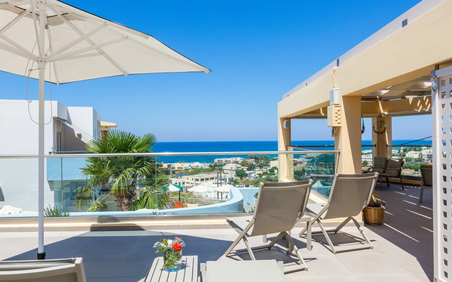 Tourist Complex Of Apartments Near Rethymno, North Crete.