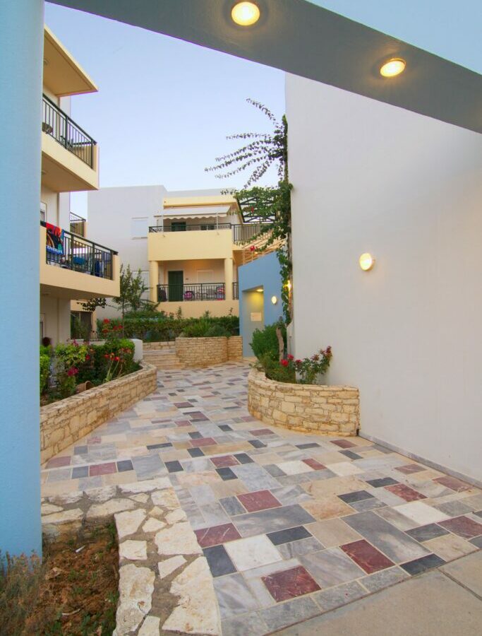 Tourist Complex Of Apartments Near Rethymno, North Crete.