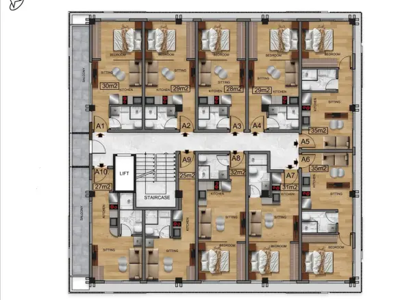 Flat Of 30 M² In Athens