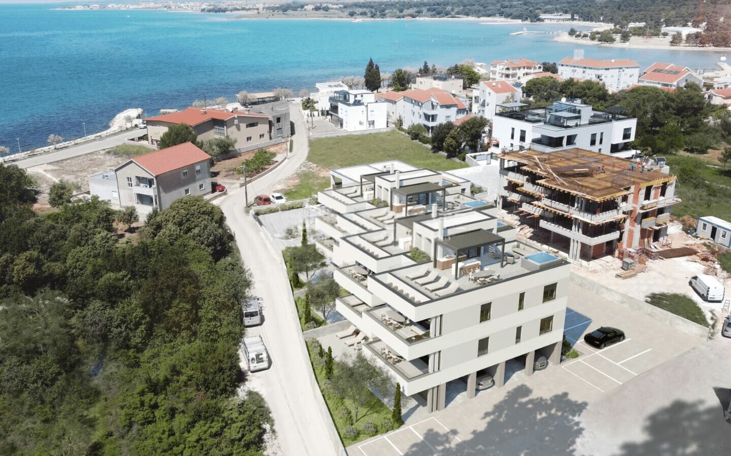 Apartment With Sea View In Zaton