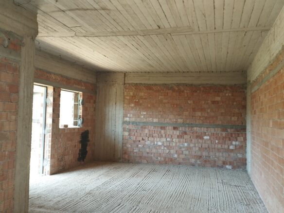 Building Of 3 Storeys With Unfinished State In Gargalianos, Messinien, South Peloponnese, Greece