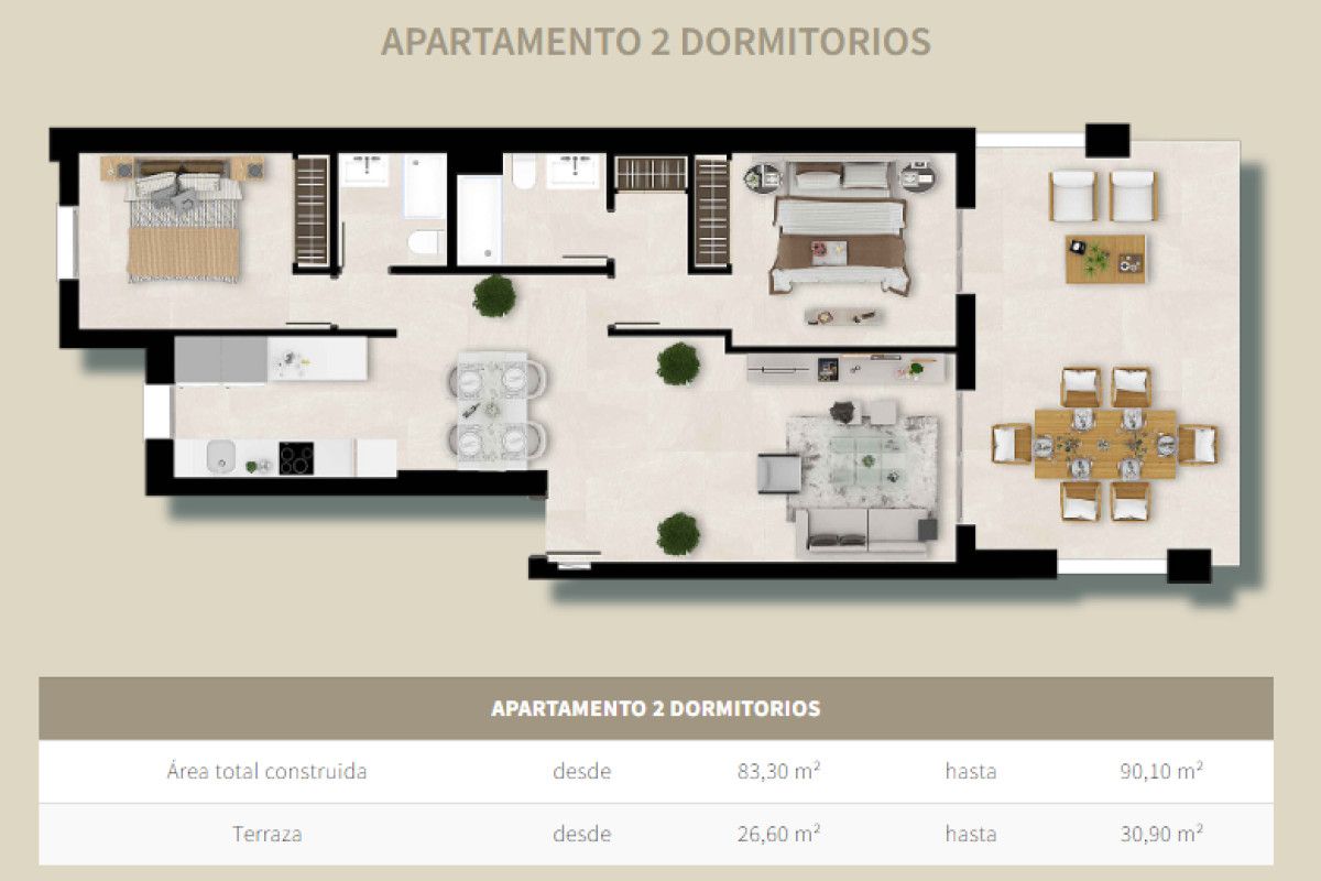 Apartment Of 83 M² In Estepona, Spain