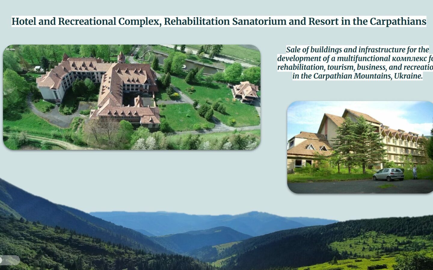 Hotel & Recreation Complex, Rehabilitation And Wellness Resort In The Carpathian Mountains