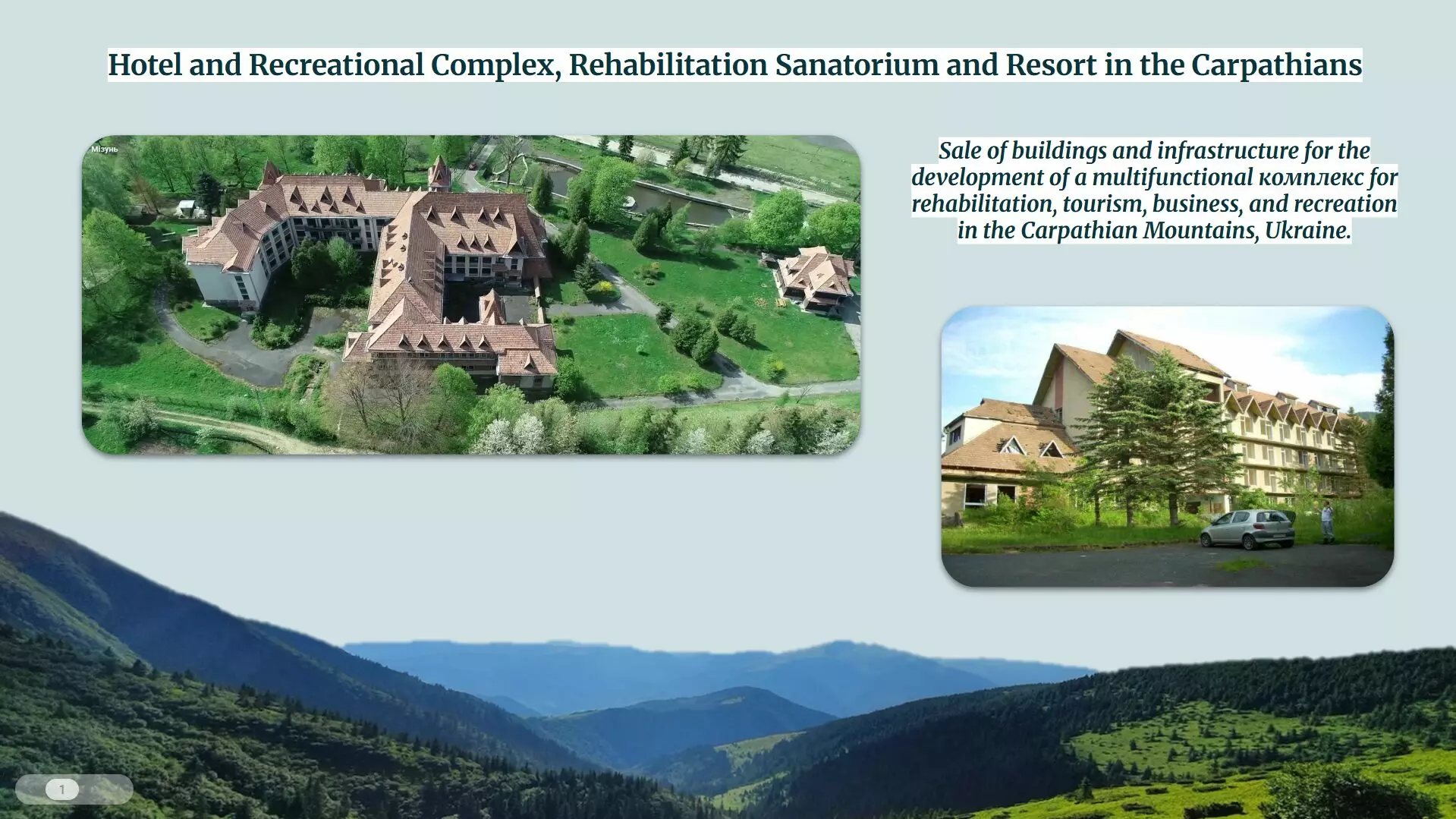 Hotel & Recreation Complex, Rehabilitation And Wellness Resort In The Carpathian Mountains