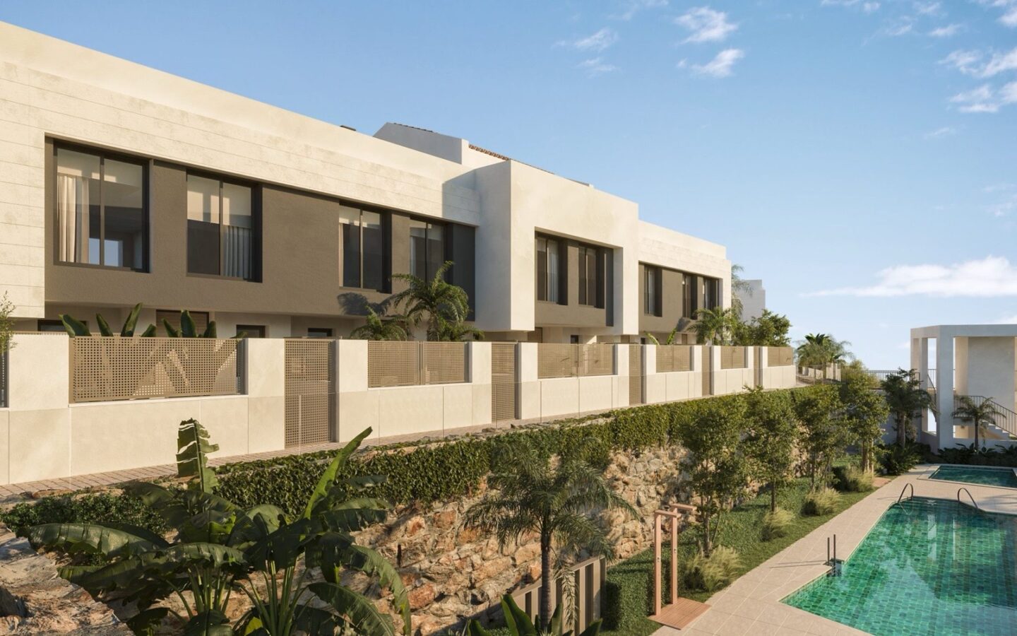 Off-plan Contemporary Sea View Townhouses | Mijas Costa