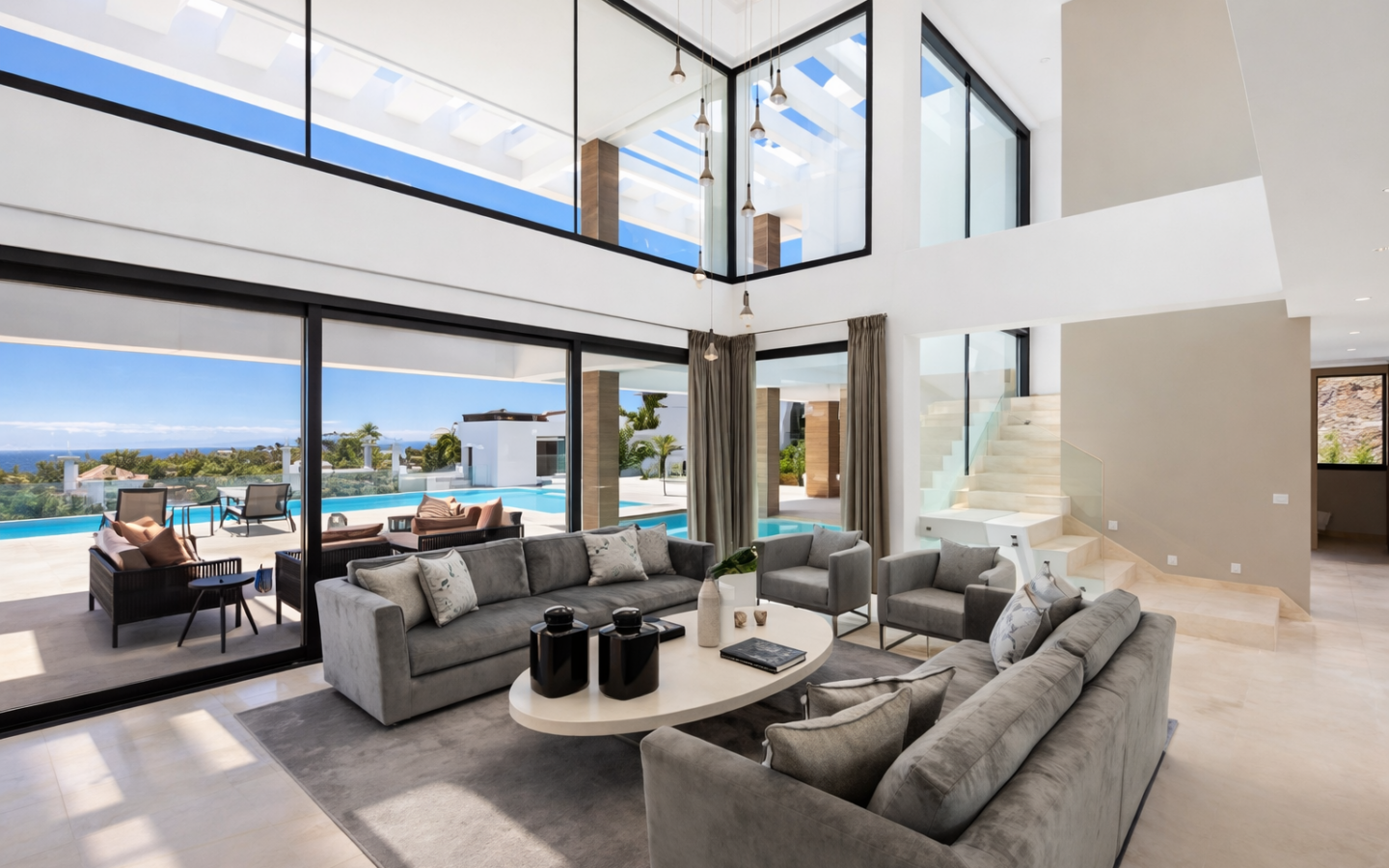Modern Luxury Villa With Panoramic Golf & Sea Views In La AlquerÍa, BenahavÍs.