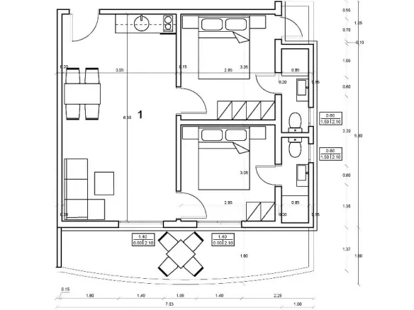 2-bedroom Flat In Katerini, Greece (54 M²)