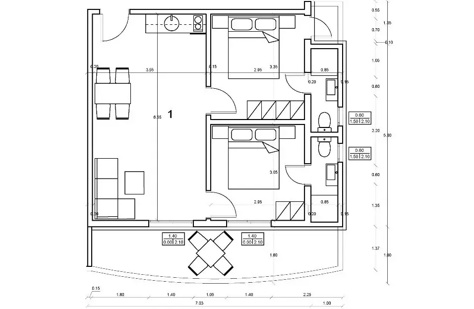 Flat Of 54 M² In Olympic Coast