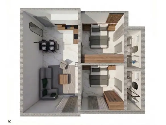 2-bedroom Flat In Katerini, Greece (54 M²)
