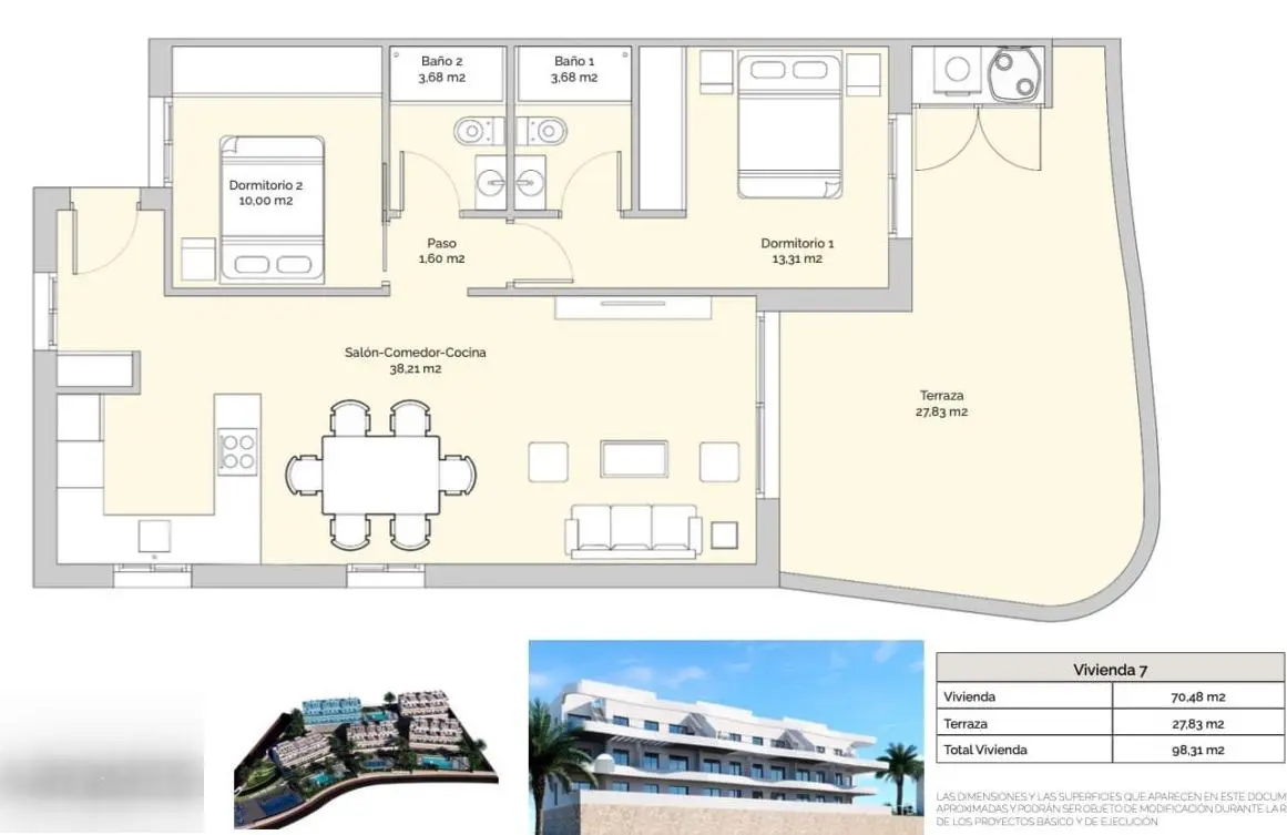 Apartment Of 98 M² In Finestrat, Spain