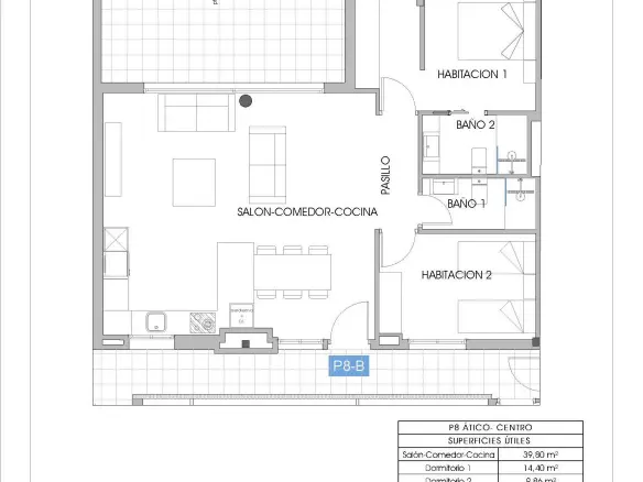 2-bedroom Penthouse In Villajoyosa, Spain (85 M²)
