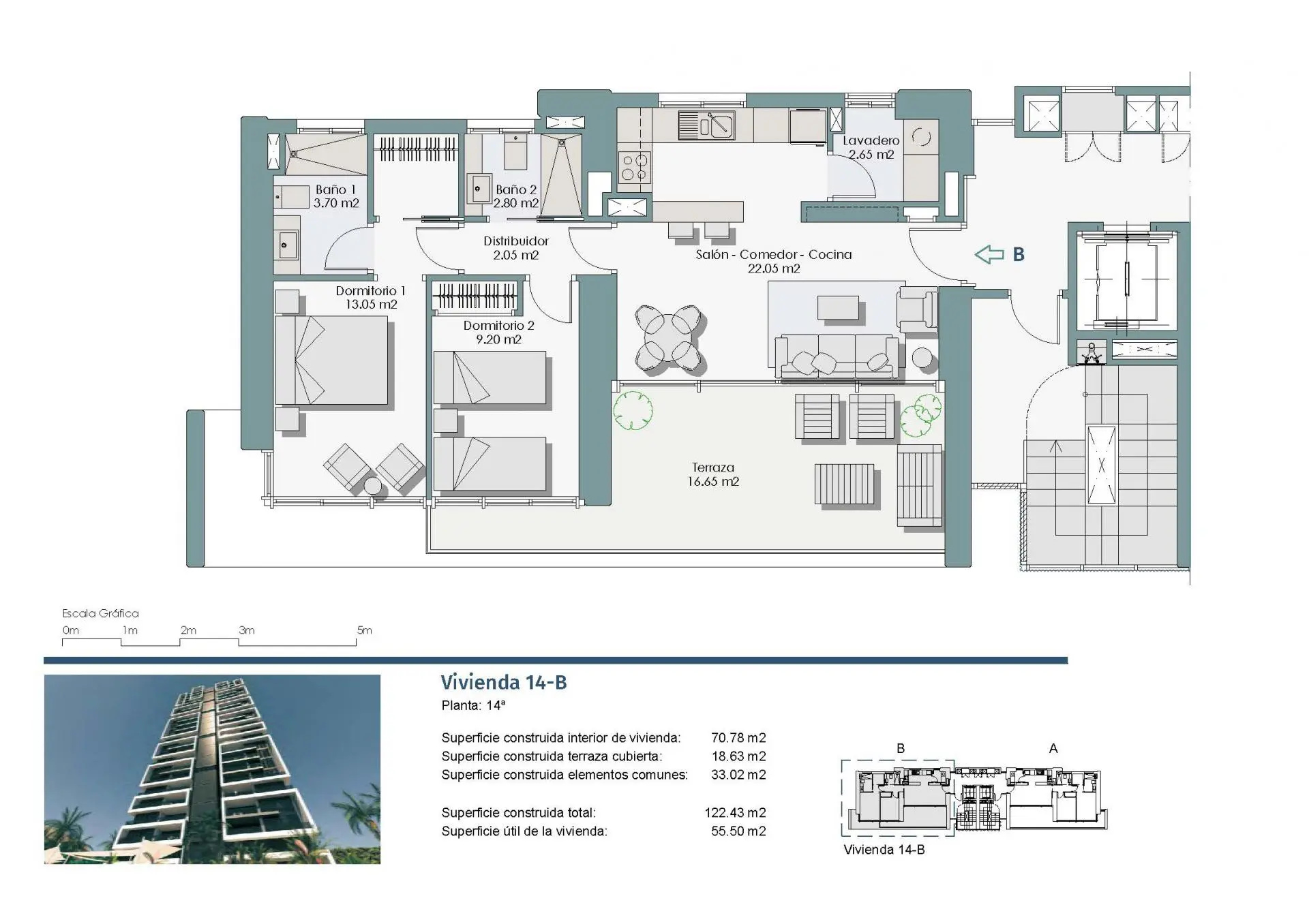 Apartment 122 M² In Benidorm, Spain