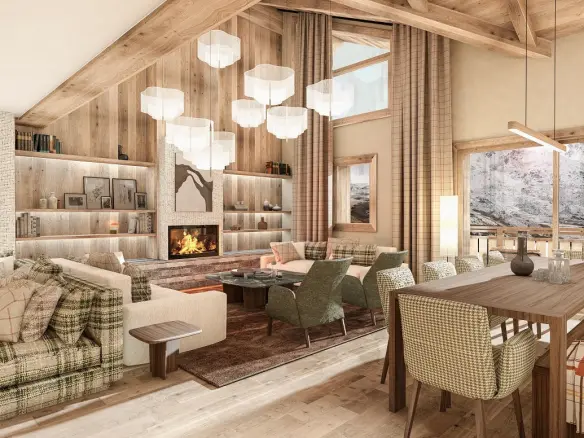 Penthouse Of 2 Bedrooms With Mountain Views In La Tania, Savoie