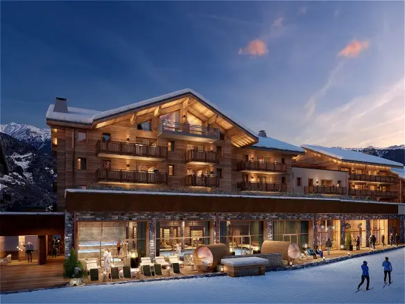 Penthouse Of 2 Bedrooms With Mountain Views In La Tania, Savoie
