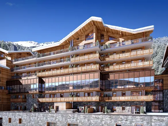Penthouse Of 2 Bedrooms With Mountain Views In La Tania, Savoie