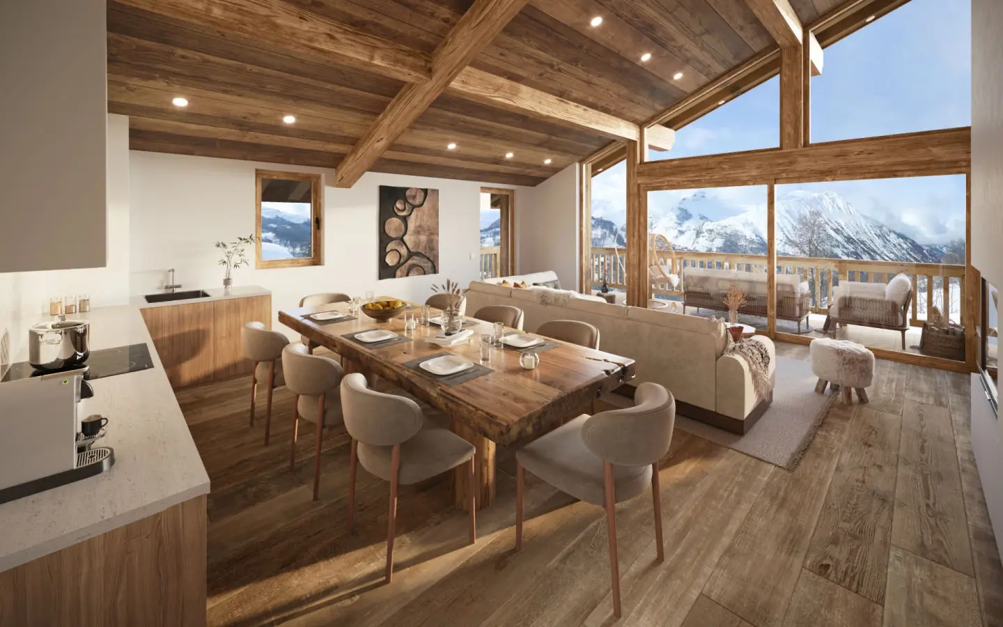 6 Bedroom Ski Apartment Near Saint-martin-de-belleville, Savoie
