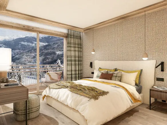 Penthouse Of 2 Bedrooms With Mountain Views In La Tania, Savoie