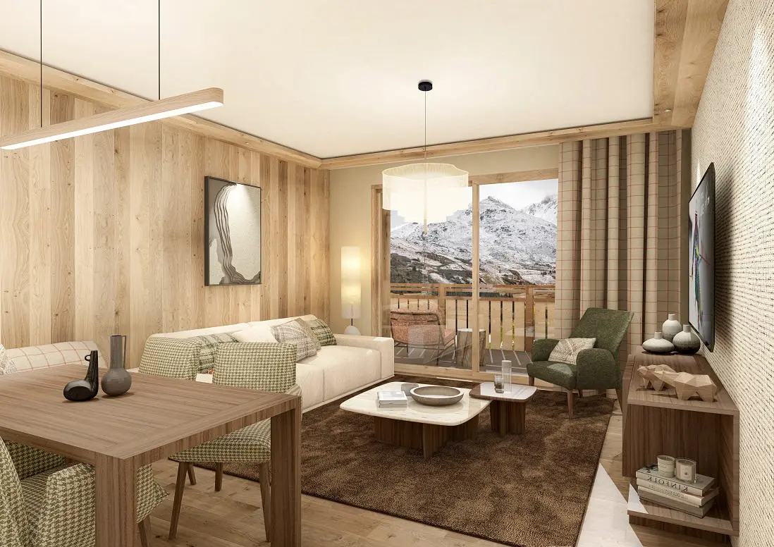 Penthouse Of 5 Bedrooms With Balcony In La Tania, Savoie