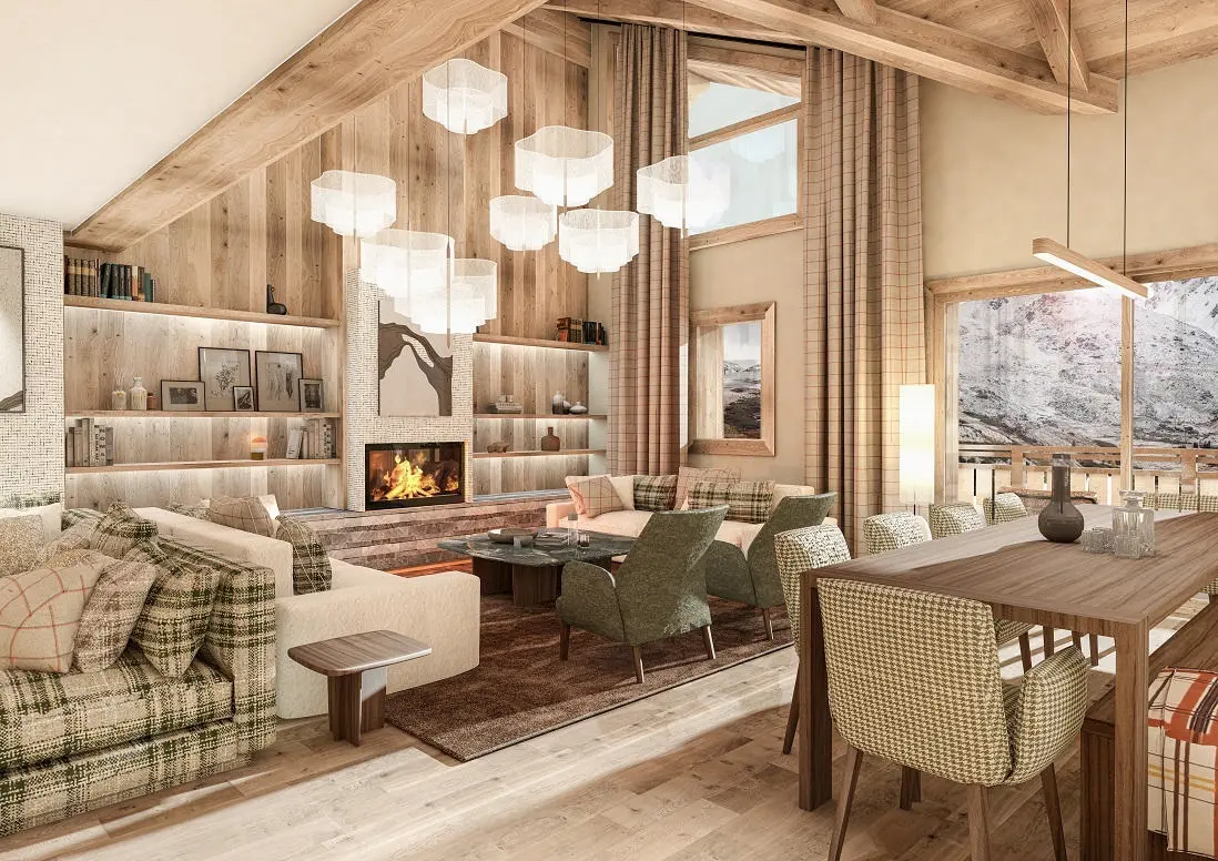 Penthouse Of 150 M² With 4 Bedrooms In La Tania, Savoie