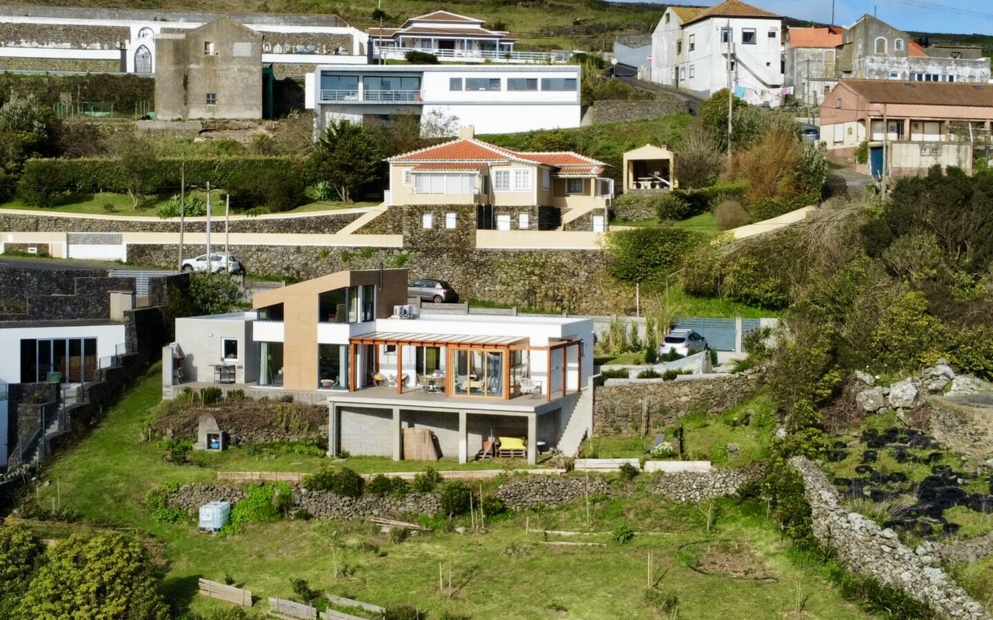 Turnkey, Southwest-facing Modern Home With Panoramic Ocean View Terceira Island, Azores; Fully Equipped