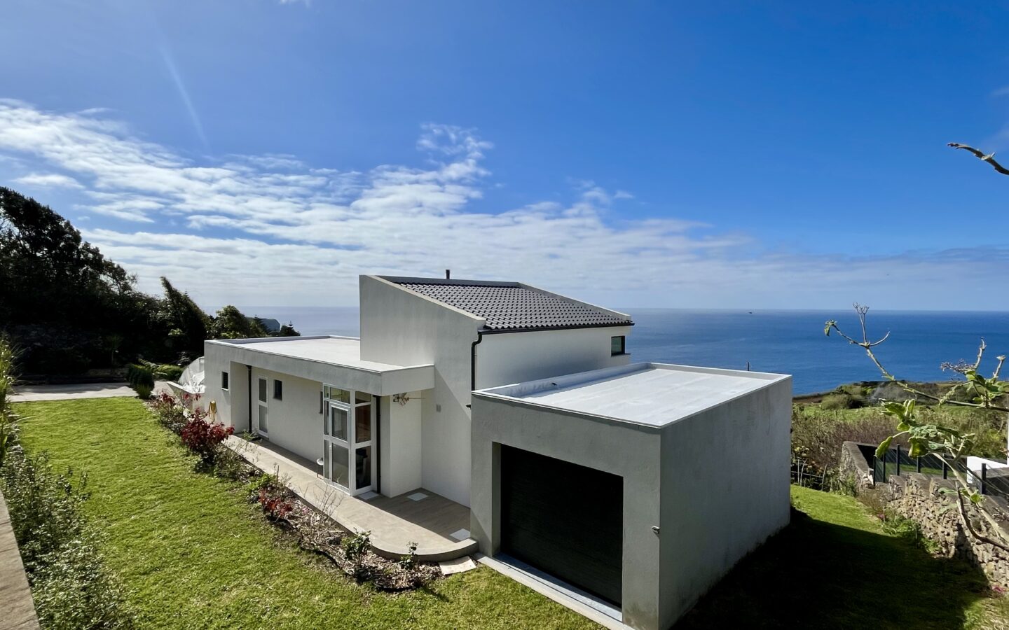 Turnkey, Southwest-facing Modern Home With Panoramic Ocean View Terceira Island, Azores; Fully Equipped