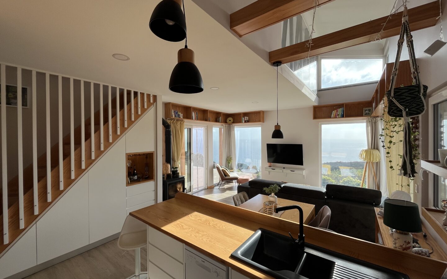 Turnkey, Southwest-facing Modern Home With Panoramic Ocean View Terceira Island, Azores; Fully Equipped