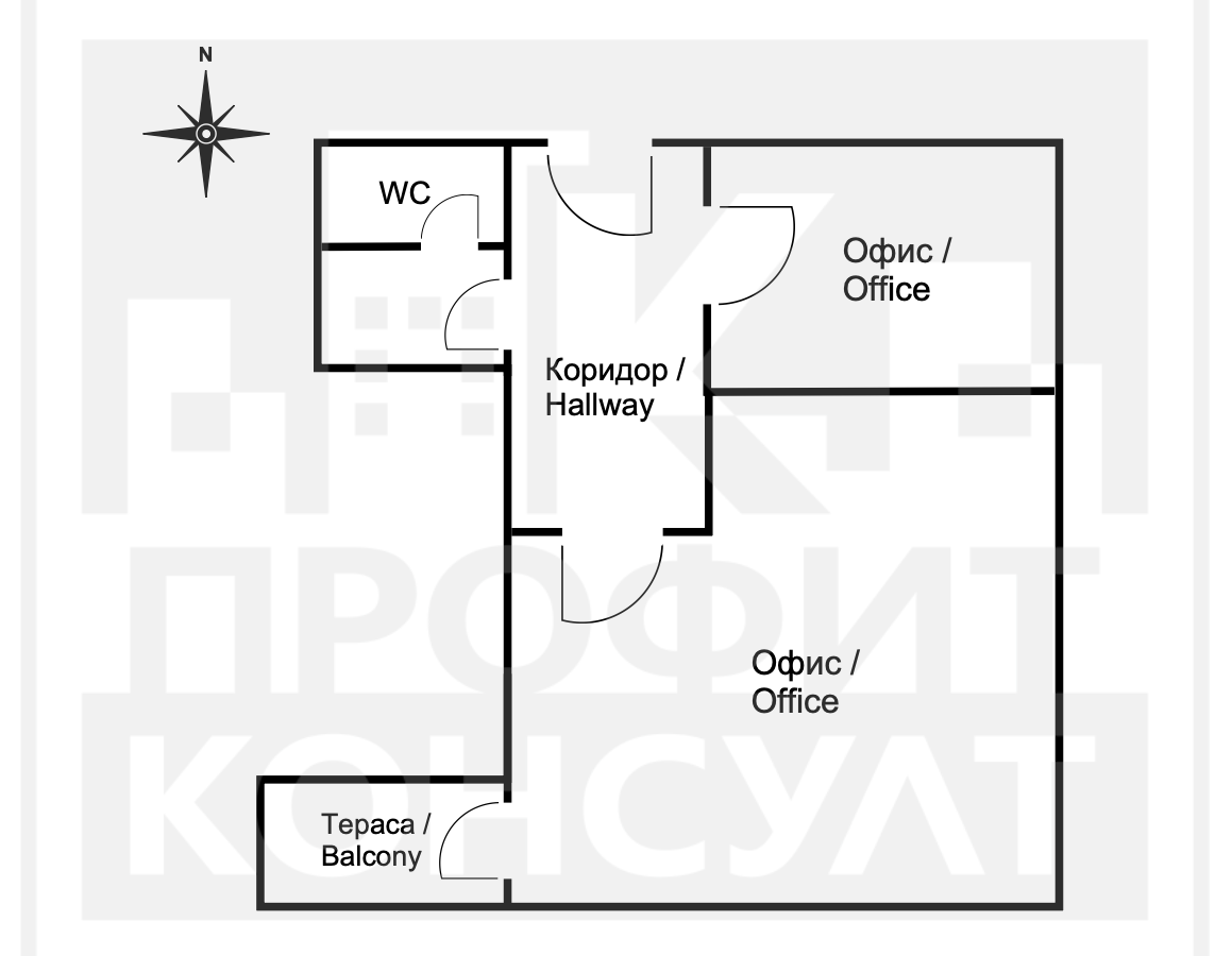 Office Of 0 M² With Office Spaces In Cholakovtsi District, Veliko Tarnovo