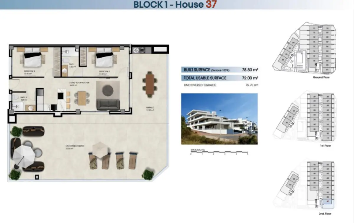 Apartment Of 78 M² In La Marina, Spain