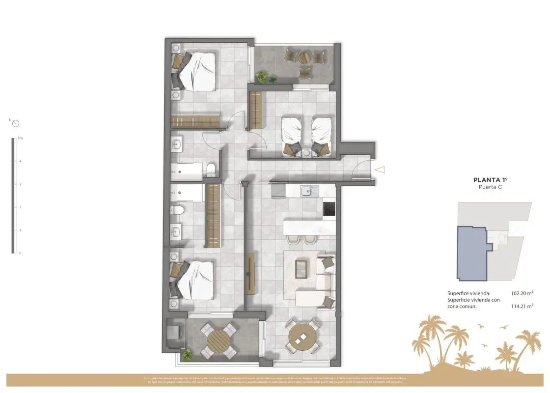 Apartment Of 114 M² In Guardamar Del Segura, Spain