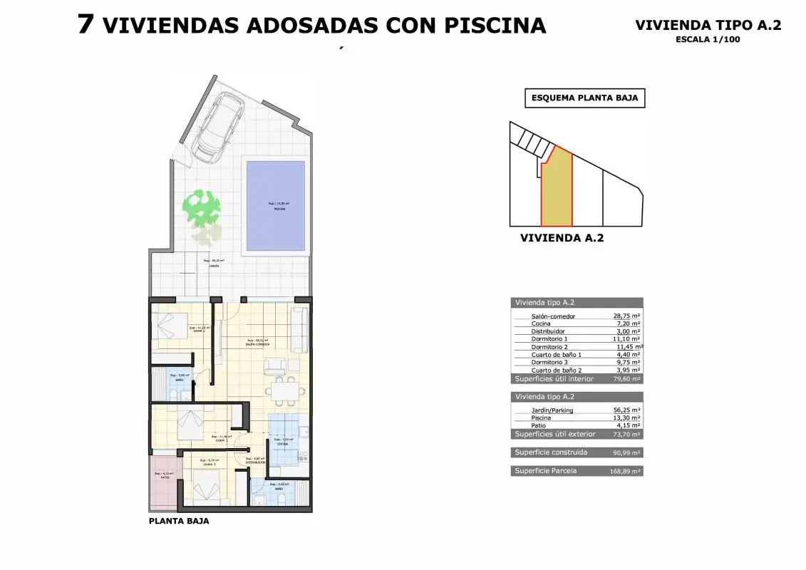 Bungalow Of 91 M² In Pilar De La Horadada, Spain