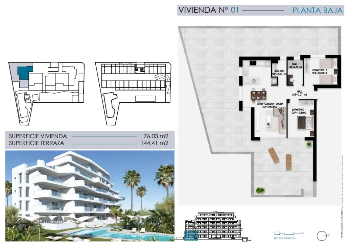 Apartment Of 80 M² In Pilar De La Horadada