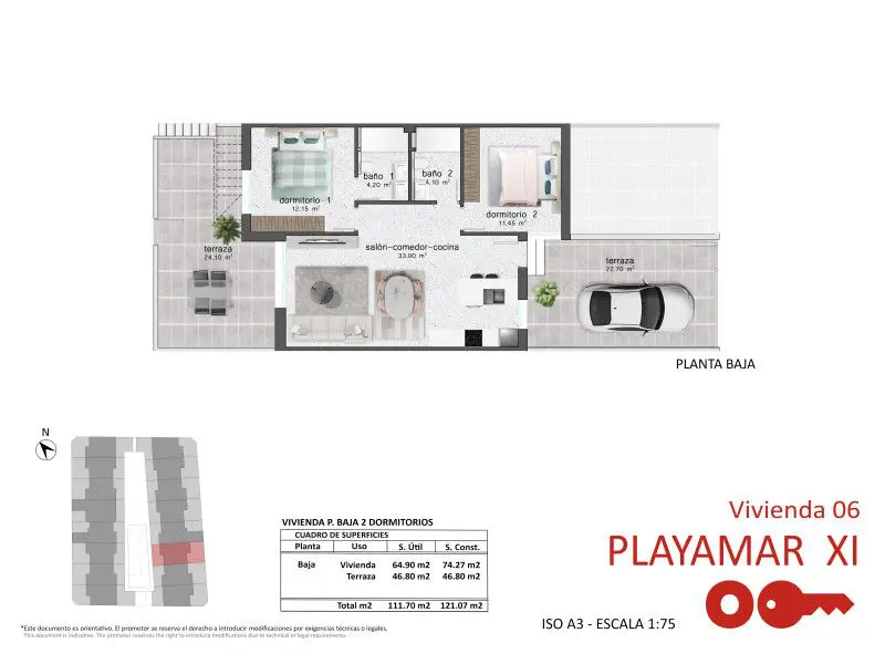 Apartment Of 118 M² In Pilar De La Horadada